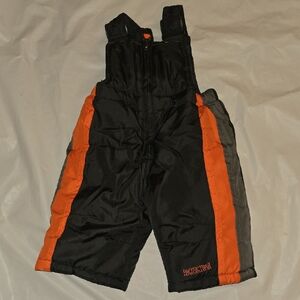 Pacific Trail Black and Orange Kids Overalls